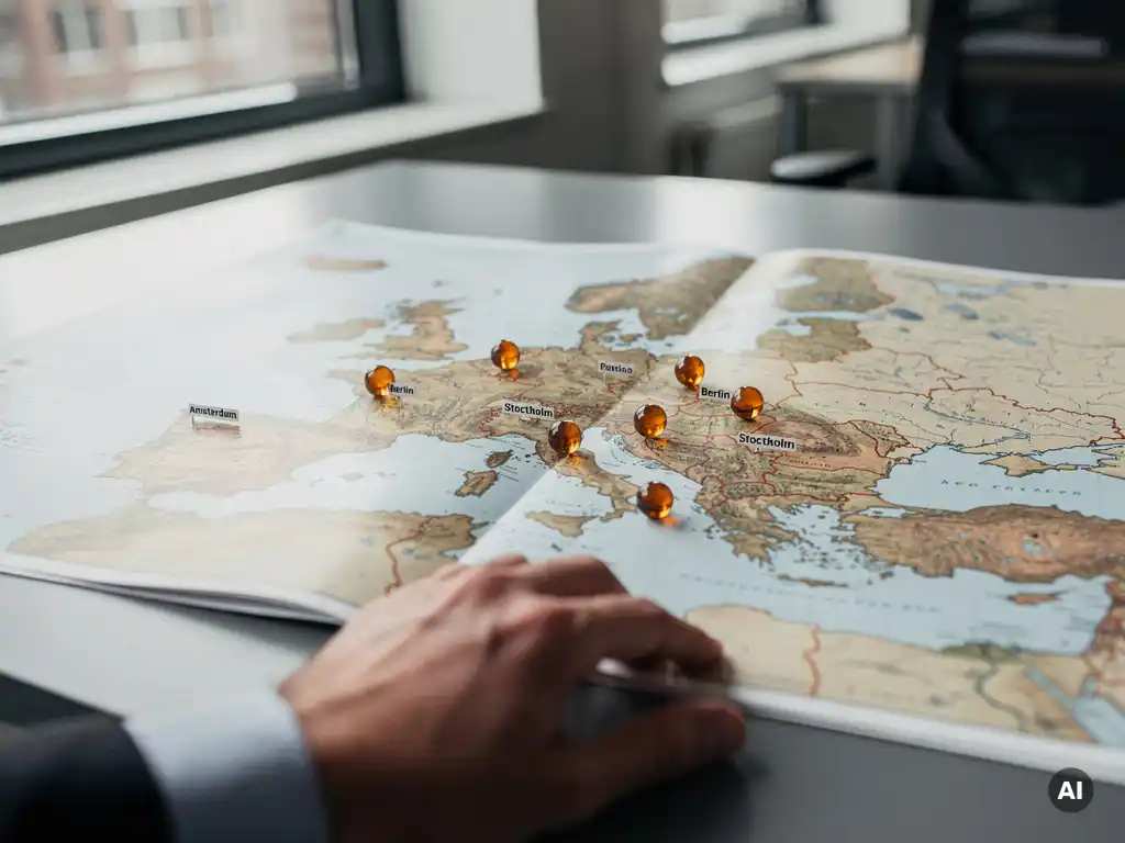 Where is AE talent actually concentrated in Europe?